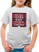 Never Enough Tartan - Bold Plaid Statement Graphic Youth's T-shirt