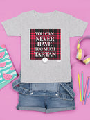 Never Enough Tartan - Bold Plaid Statement Graphic Youth's T-shirt