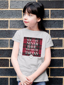 Never Enough Tartan - Bold Plaid Statement Graphic Youth's T-shirt