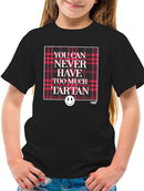 Never Enough Tartan - Bold Plaid Statement Graphic Youth's T-shirt