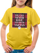 Never Enough Tartan - Bold Plaid Statement Graphic Youth's T-shirt