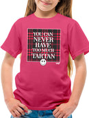Never Enough Tartan - Bold Plaid Statement Graphic Youth's T-shirt
