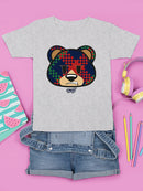 Argyle Bear Vibes - Classic Plaid Emoji Design Youth's T-shirt