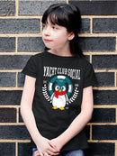Yacht Club Social Penguin Design – Nautical Charm Youth's T-shirt
