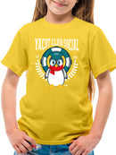 Yacht Club Social Penguin Design – Nautical Charm Youth's T-shirt