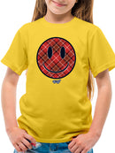 Plaid Smile - Trendy Checkered Emoji Design Youth's T-shirt