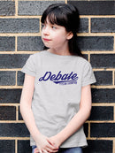 Debate Team Champion - Winning Words Graphic Youth's T-shirt