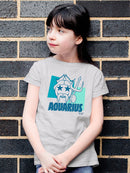 Aquarius Emoji Vibes - Trident Design Youth's T-shirt