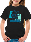 Aquarius Emoji Vibes - Trident Design Youth's T-shirt