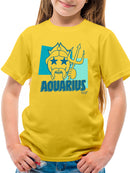 Aquarius Emoji Vibes - Trident Design Youth's T-shirt