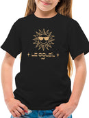 Le Soleil Radiance - Vintage Sun Emoji Graphic Youth's T-shirt