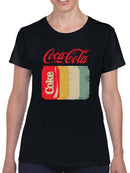 Officially Licensed Coca-Cola Vintage Cans Retro Pop  Women's T-shirt
