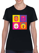 Officially Licensed Coca-Cola Pop  Bottle Coke Retro  Women's T-shirt