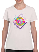 Officially Licensed Coca-Cola Vintage Classic Soft Drink of Summer Graphic Women's T-shirt