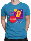 Officially Licensed Coca-Cola Coke Retro Sunset Vibes 80sTropical Men's T-shirt