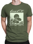 Officially Licensed Coca-Cola Catch the Wave 1986 Coke Graphic Men's T-shirt