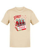 Officially Licensed Coca-Cola Classic Six-Pack Vintage Graphic Art Men's T-shirt