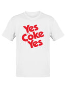 Officially Licensed Coca-Cola Yes Coke Yes Retro Logo   Men's T-shirt