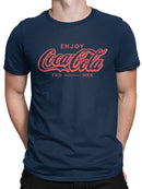 Officially Licensed Coca-Cola Classic Trademark Script Graphic Men's T-shirt