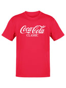 Officially Licensed Coca-Cola   Classic Vintage Logo Graphic Men's T-shirt
