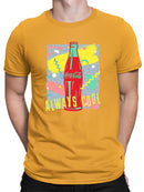 Officially Licensed Coca-Cola Always Cool Bottle Retro 90s Graphic  Men's T-shirt