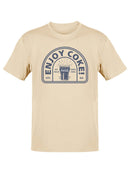 Officially Licensed Coca-Cola Enjoy Coke Retro Ice-Cold Glass Graphic Men's T-shirt
