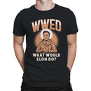 WWED What Would Elon Do? Meme Parody Design Men's T-shirt