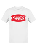 Officially Licensed Coca-Cola Vintage Logo Banner Men's T-shirt