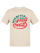 Officially Licensed Coca-Cola Vintage Arrow Logo Design Men's T-shirt
