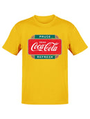 Officially Licensed Coca-Cola Pause Refresh Retro Sign Men's T-shirt