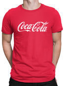 Officially Licensed Coca-Cola Classic Logo Distressed Design Men's T-shirt