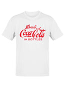 Officially Licensed Coca-Cola Retro Bottle Logo Design Men's T-shirt