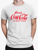 Officially Licensed Coca-Cola Retro Bottle Logo Design Men's T-shirt