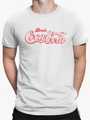 Officially Licensed Coca-Cola Classic Logo Design Men's T-shirt