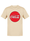 Officially Licensed Coca-Cola Round Vintage Logo Sign Women's T-shirt