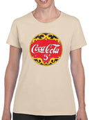 Officially Licensed Coca-Cola 5 Cents Classic Nostalgic Logo Women's T-shirt