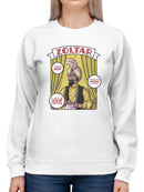 Officially Licensed Zoltar Fortune Teller Graphic  Women's Sweatshirt