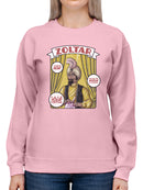 Officially Licensed Zoltar Fortune Teller Graphic  Women's Sweatshirt