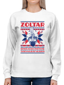 Officially Licensed Zoltar Good Fortune - Holiday Season  Women's Sweatshirt