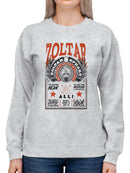 Officially Licensed Zoltar Gypsy Fortune Teller Graphic  Women's Sweatshirt