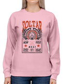Officially Licensed Zoltar Gypsy Fortune Teller Graphic  Women's Sweatshirt