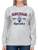 Officially Licensed Zoltar - Knows All, Tells All Women's Sweatshirt