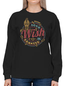 Officially Licensed Zoltar Wish Granted  Women's Sweatshirt