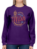 Officially Licensed Zoltar Wish Granted  Women's Sweatshirt