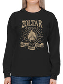 Officially Licensed Zoltar Knows All, Sees All, Tells All Women's Sweatshirt