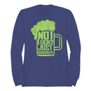 Not Lucky Just Hungover Funny St. Patricks Day Beer Design Women's Sweatshirt
