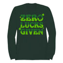 Zero Lucks Given Funny St. Patricks Day Shamrock Design Women's Sweatshirt