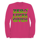 Zero Lucks Given Funny St. Patricks Day Shamrock Design Women's Sweatshirt