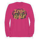 Irish I Had a Beer Funny St. Patricks Day Drinking Design Women's Sweatshirt