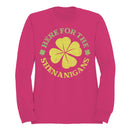 Here for the Shenanigans Fun St. Patricks Day Shamrock Women's Sweatshirt